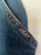 baggy denim jorts with chains for a baddie