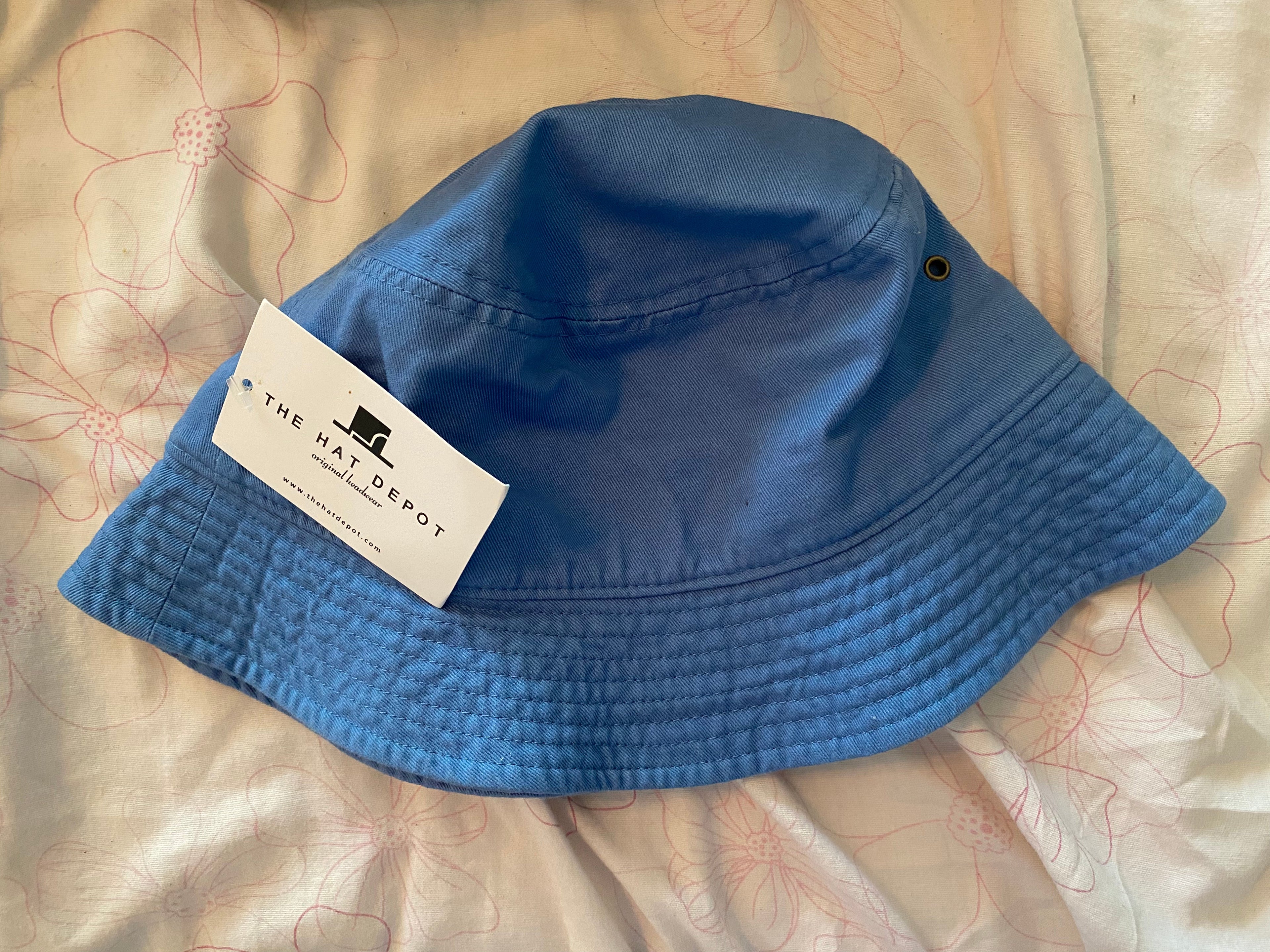 classic blue bucket hat