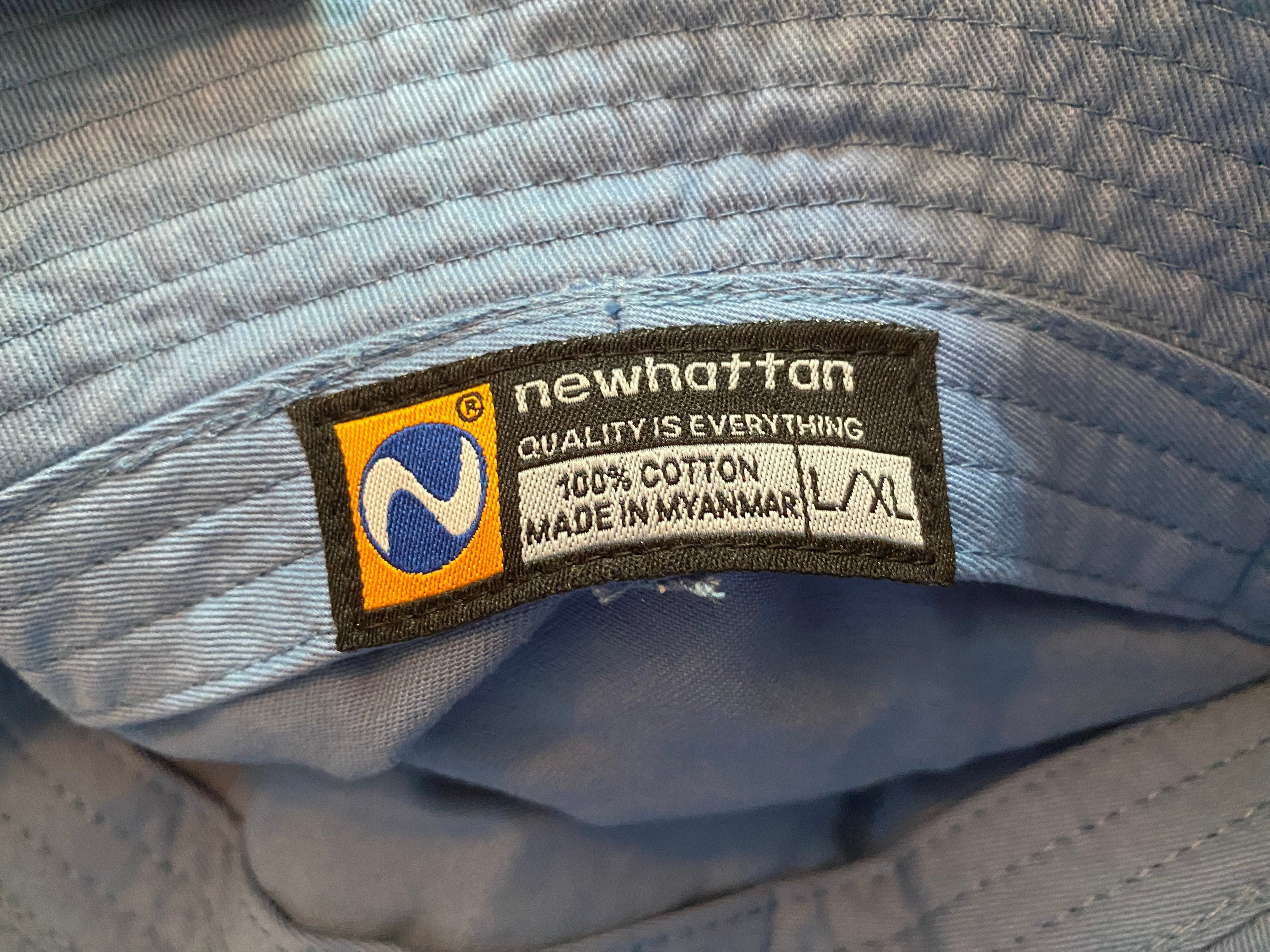 classic blue bucket hat