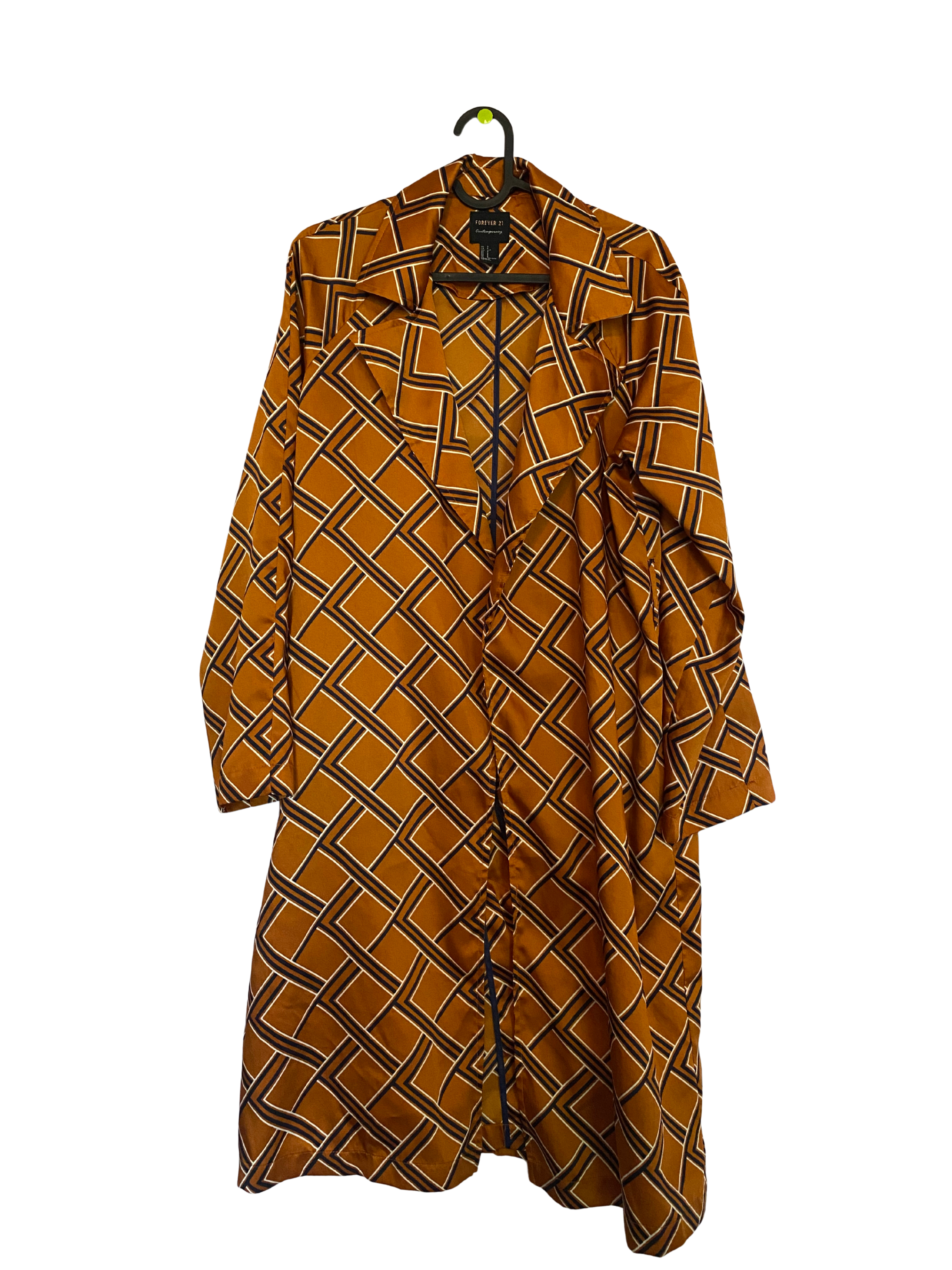 funky geometric orange and blue jacket