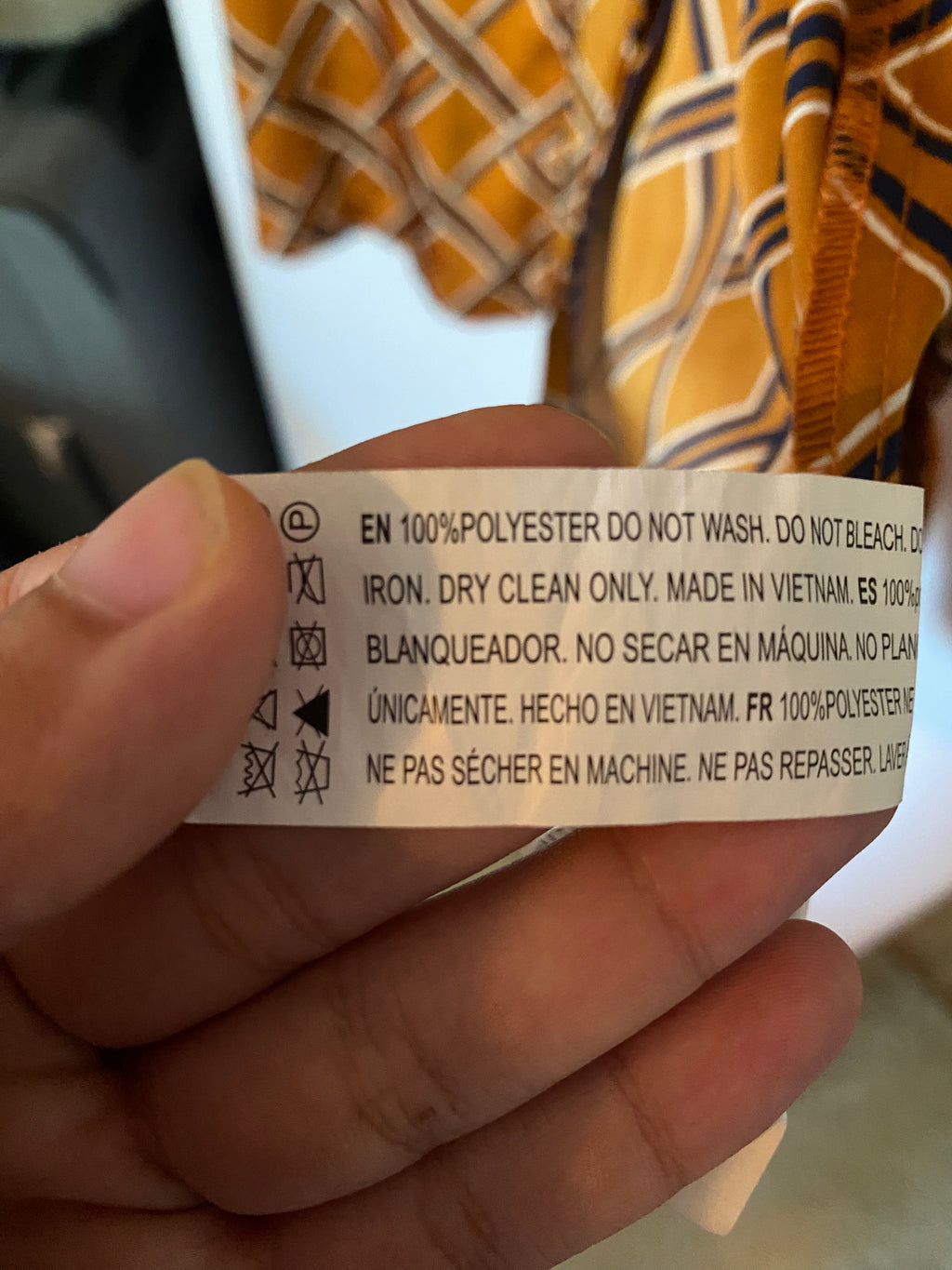 funky geometric orange and blue jacket