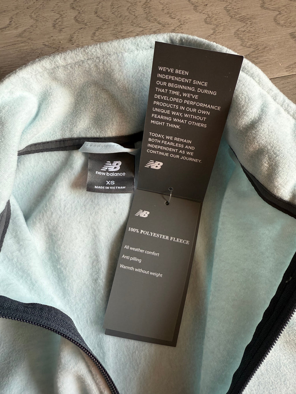 new balance fleece zip jacket (with tags!)