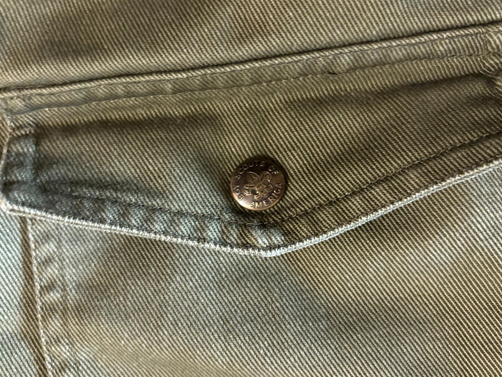 olive green straight-leg pants