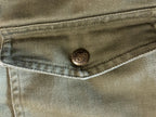 olive green straight-leg pants