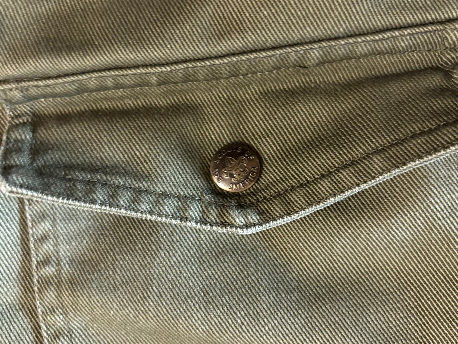 olive green straight-leg pants