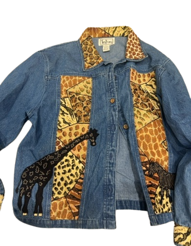 tantrums animal denim jacket
