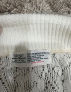 white lace button cape