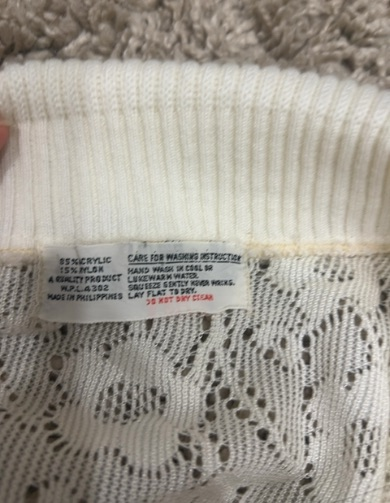 white lace button cape