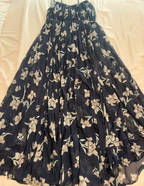 navy floral maxi dress