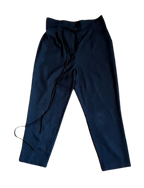 vetta black tapered pants