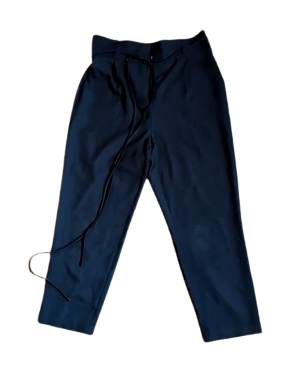 vetta black tapered pants