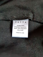 vetta black tapered pants