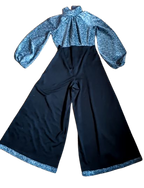 sparkle top wide leg jumpsuit