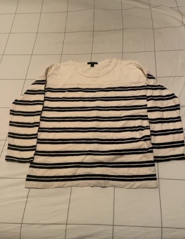j.crew striped long sleeve top