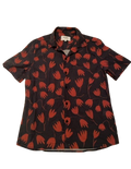 wax london red floral shirt