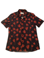 wax london red floral shirt