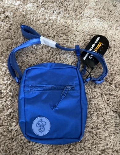 blue cordura crossbody bag