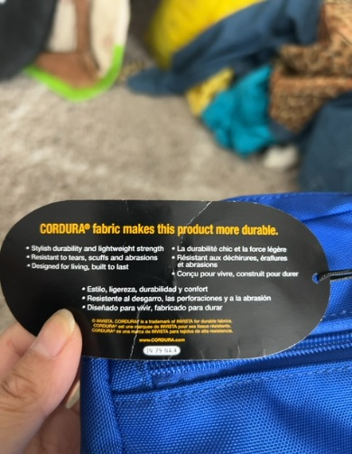 blue cordura crossbody bag